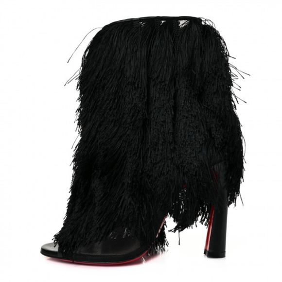 Christian Louboutin Shoes - NIB $1995 Christian Louboutin Zaza peeptoe bootie